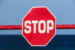 senyal de "stop"